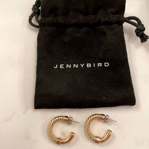 Jenny Bird gold hoop earrings